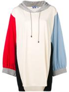 Sjyp Color Blocked Hoodie - Neutrals