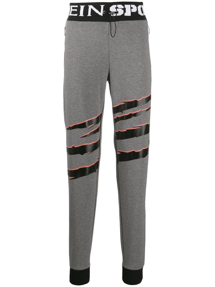 Plein Sport Contrast Track Trousers - Grey