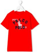 Ralph Lauren Kids - Logo Print T-shirt - Kids - Cotton - 6 Yrs, Red