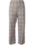 Sofie D'hoore Plaid Cropped Trousers - Grey