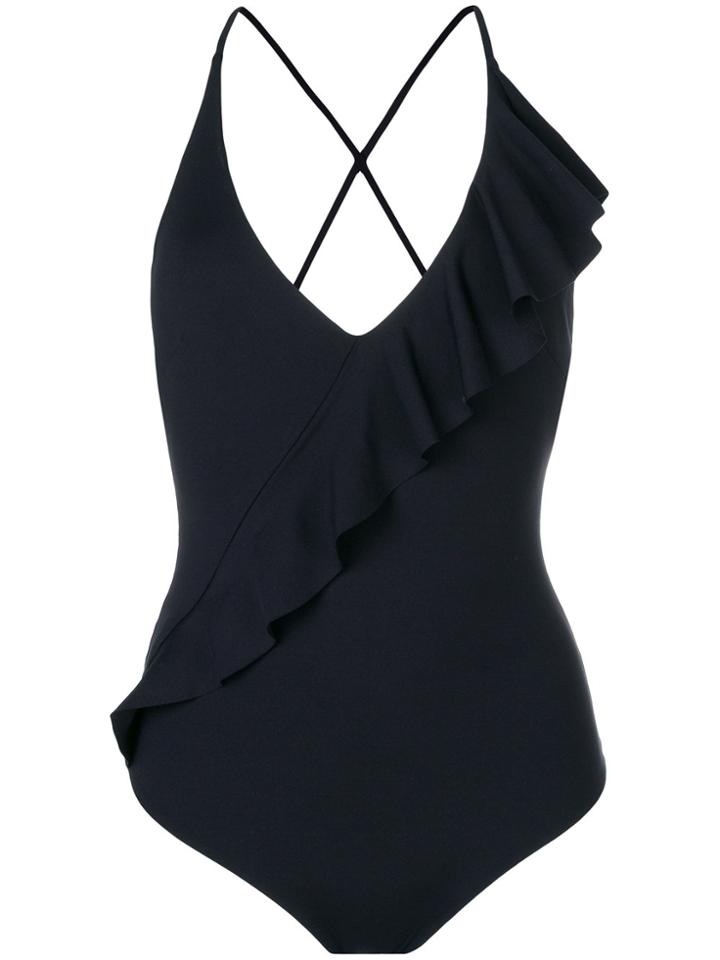 Marysia Palisades Ruffle Swimsuit - Black