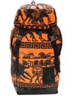 Ktz Big War Print Backpack - Orange