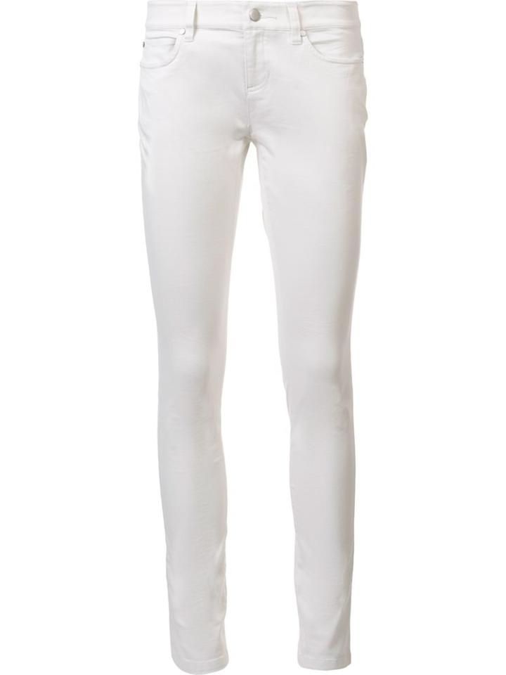 Eileen Fisher Skinny Trousers, Women's, Size: 2, White, Organic Cotton/spandex/elastane
