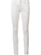 Eileen Fisher Skinny Trousers, Women's, Size: 2, White, Organic Cotton/spandex/elastane