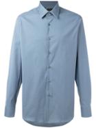 Prada - Classic Shirt - Men - Cotton/polyamide/spandex/elastane - 39, Blue, Cotton/polyamide/spandex/elastane