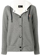 Moncler Grenoble Hooded Long Sleeve Jacket - Grey