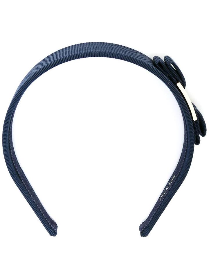 Salvatore Ferragamo 'vara' Headband, Women's, Blue, Cotton/plastic/rayon/brass