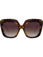 Linda Farrow 556 C3 Oversized Sunglasses - Brown