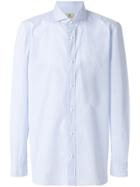 Borrelli Cutaway Collar Shirt - Blue