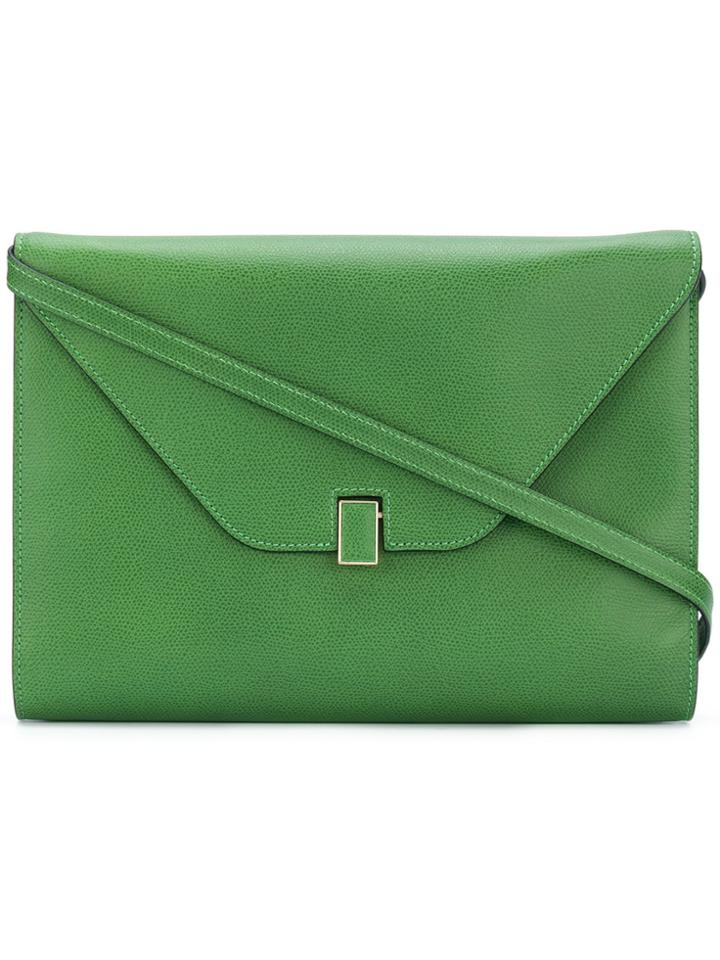 Valextra Envelope Shoulder Bag - Green