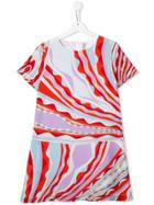 Emilio Pucci Junior Teen Abstract Print Dress - Red