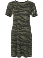 Current/elliott Short-sleeved Camouflage Dress - Green