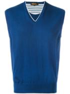 Loro Piana - Knitted Vest - Men - Cotton - 58, Blue, Cotton