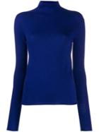 Joseph Turtleneck Knitted Sweater - Blue