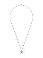Daou 18kt White Gold Midnight Star Pendant - Silver