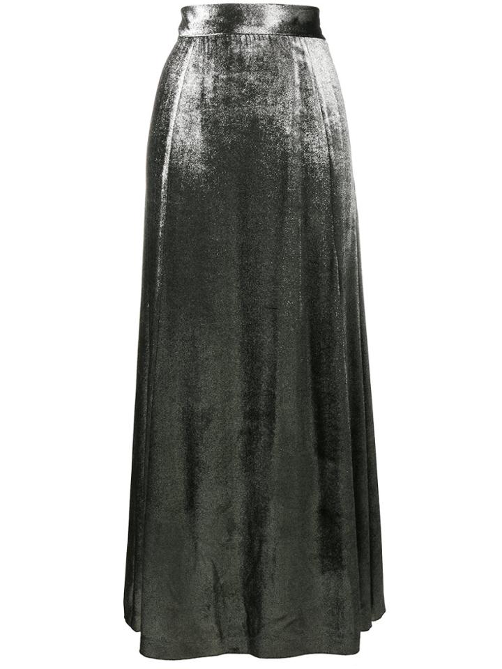 Bella Freud Metallic Maraid Skirt - Black