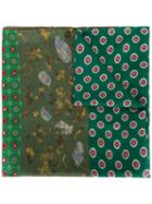 Pierre-louis Mascia Multi Print Scarf, Women's, Green, Silk/cotton
