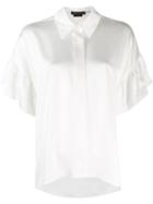 Alice+olivia Satin-crepe Shirt - White