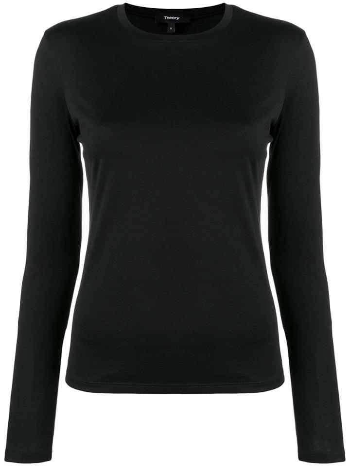 Theory Tiny Long Sleeve T-shirt - Black