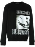 Mcq Alexander Mcqueen Goth Tattoo Print Sweatshirt, Men's, Size: Xl, Black, Cotton