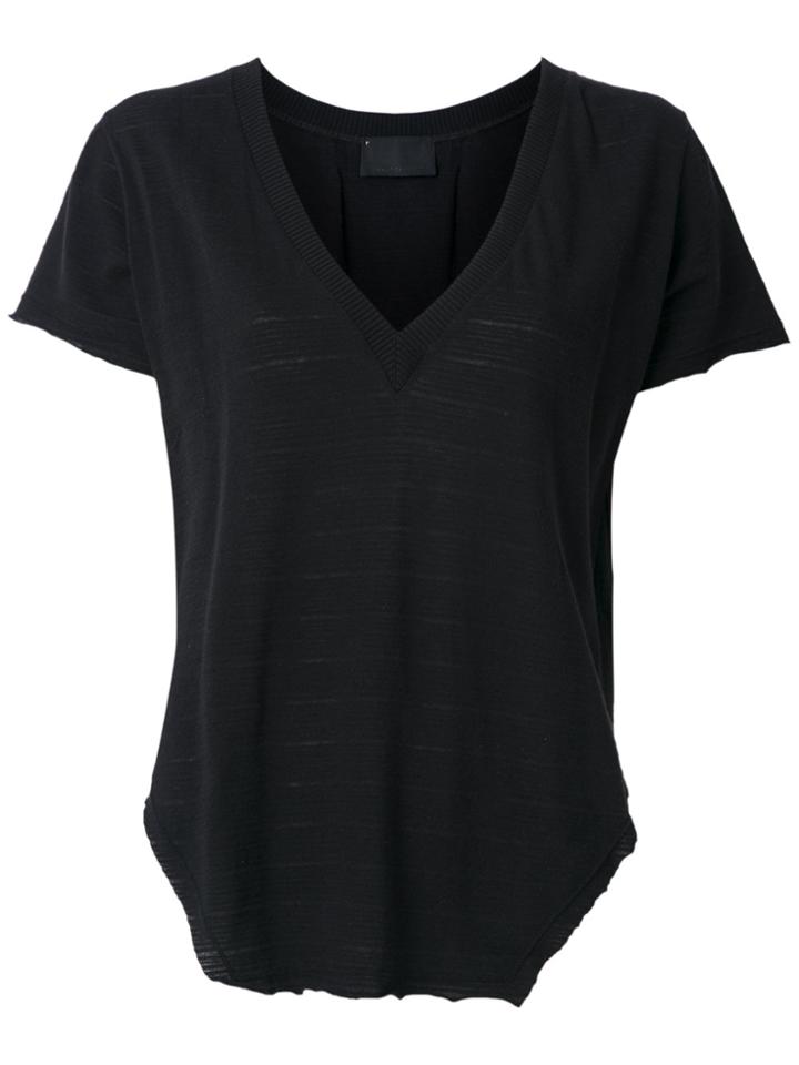 Andrea Bogosian Cut Out Sweatshirt Blouse - Black