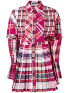 Alexander Mcqueen Country Check Mini Dress - Red