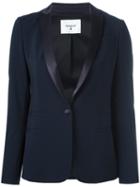 Dondup - Elysia Blazer - Women - Silk/polyester/spandex/elastane/virgin Wool - 46, Blue, Silk/polyester/spandex/elastane/virgin Wool
