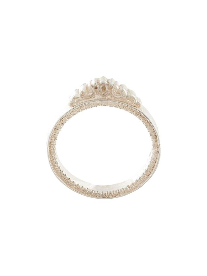 Bed J.w. Ford Ornamental Detail Ring - Silver