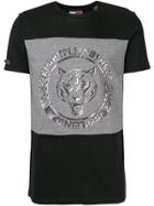 Plein Sport Colourblock Foiled Logo T-shirt - Black