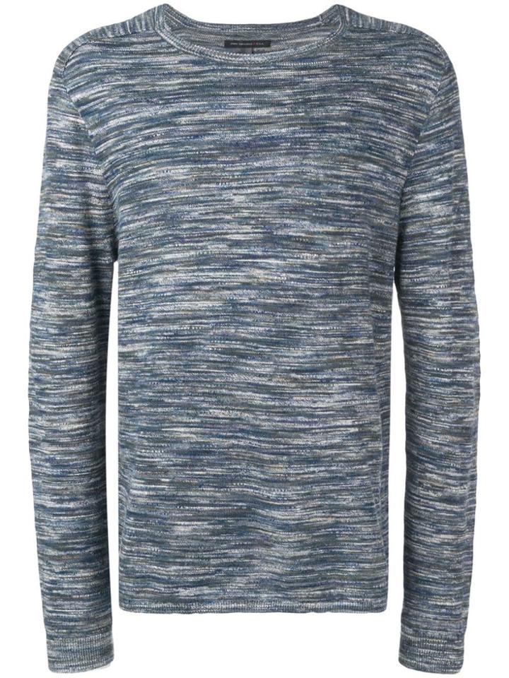 John Varvatos Round Neck Jumper - Blue