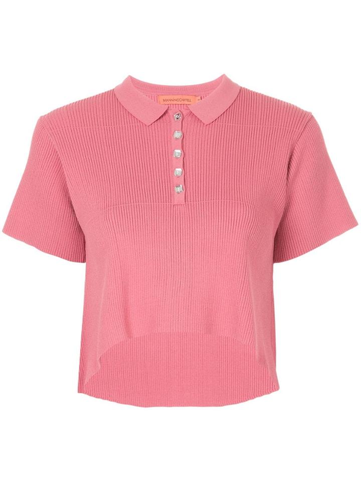 Manning Cartell Setting The Tone Cropped Polo - Red