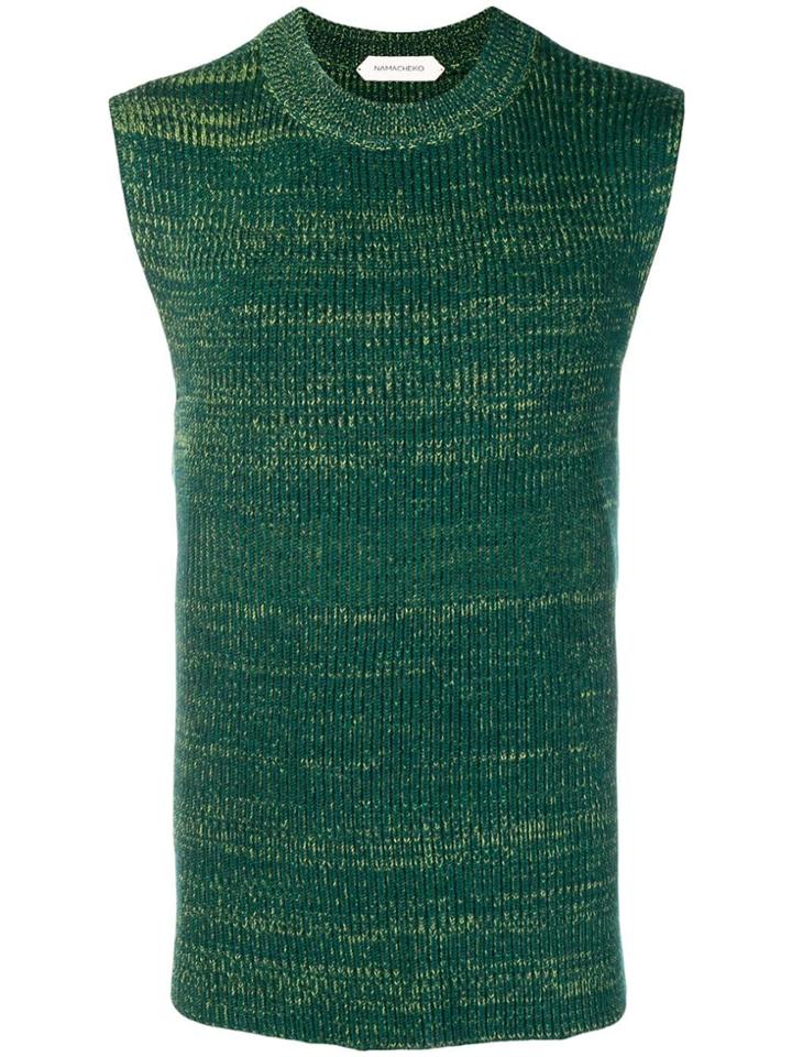 Namacheko Knit Vest - Green