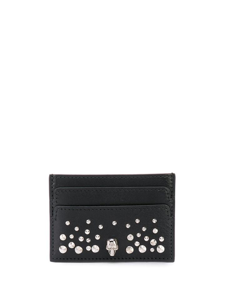 Alexander Mcqueen Studded Card Holder - Black