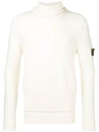 Stone Island Shadow Project Turtleneck Sweater - White