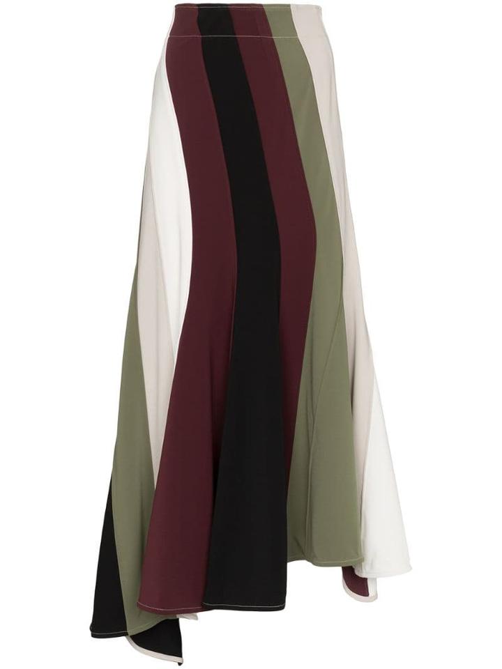 Jw Anderson Diagonal Stripe Maxi Skirt - 002