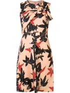 No21 'leaves' Print Short Dress, Women's, Size: 38, Viscose