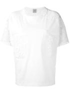 Nude - Lace Panel T-shirt - Women - Cotton - 40, White, Cotton