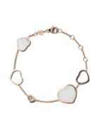 Chopard 18kt Rose Gold Happy Hearts Mother Of Pearl And Diamond