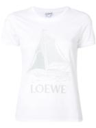 Loewe Logo Print T-shirt, Women's, Size: Xs, White, Lyocell/cotton/polyester