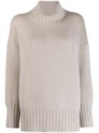 Massimo Alba Roll-neck Jumper - Neutrals