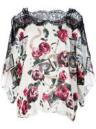 Roberto Cavalli - Mystic Garden Print Kaftan - Women - Silk - 44, White, Silk