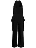 Stella Mccartney Fringed Halterneck Jumpsuit - Black