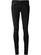 Rag & Bone /jean Holes Skinny Jeans, Women's, Size: 30, Black, Cotton/polyurethane/cupro/rayon