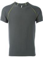 Label Under Construction Contrasting Seam T-shirt, Men's, Size: 50, Grey, Cotton