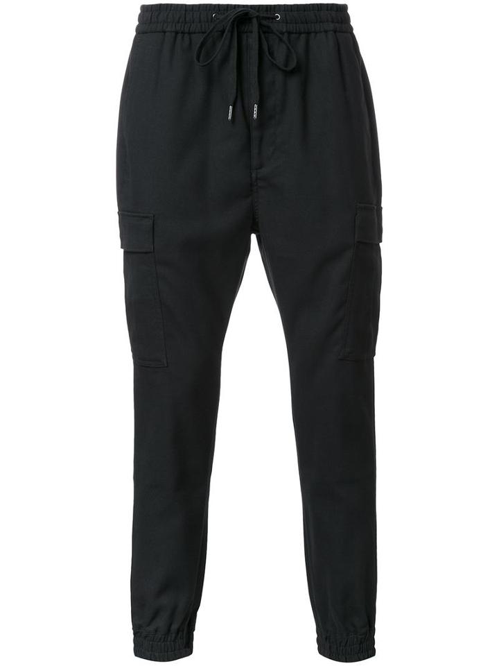 Monkey Time Drawstring Track Pants, Men's, Size: Large, Black, Polyester/polyurethane/rayon