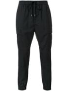 Monkey Time Drawstring Track Pants, Men's, Size: Large, Black, Polyester/polyurethane/rayon