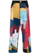 Bethany Williams Abstract Print Jeans - Black