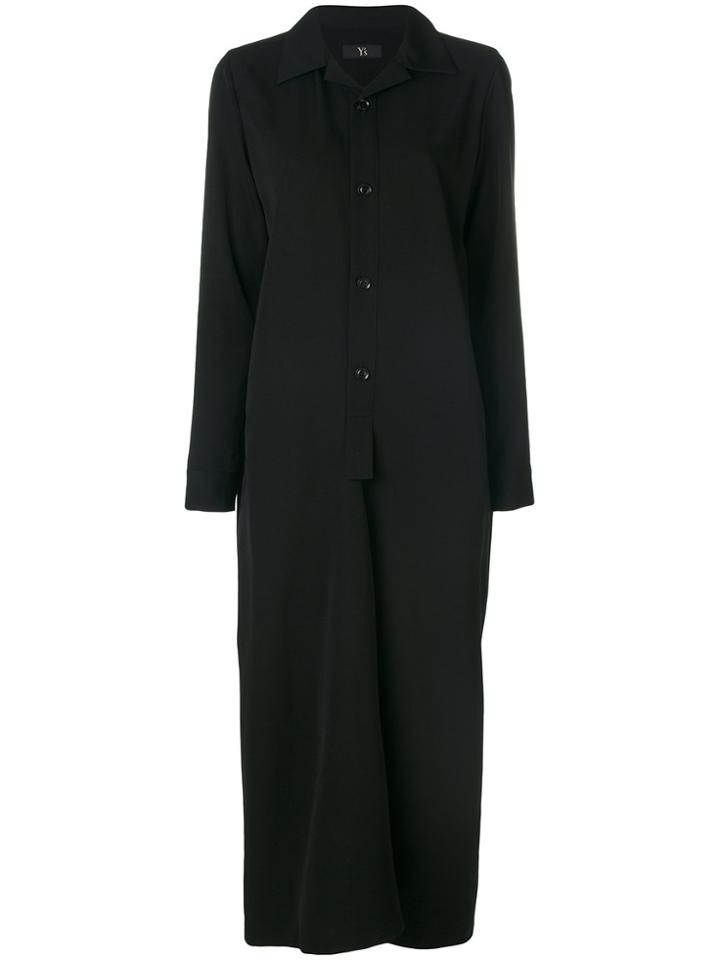 Y's Long Polo Dress - Black