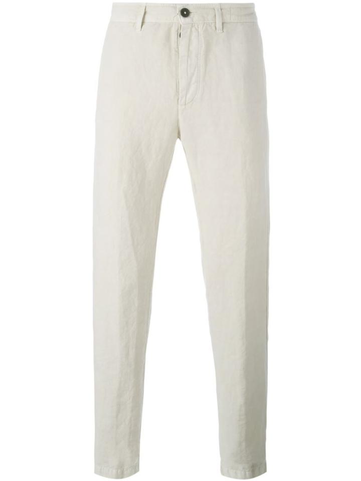 Massimo Alba Classic Chinos, Men's, Size: 56, Nude/neutrals, Linen/flax/cotton