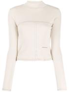 Eckhaus Latta Panelled Long Sleeve Top - Neutrals